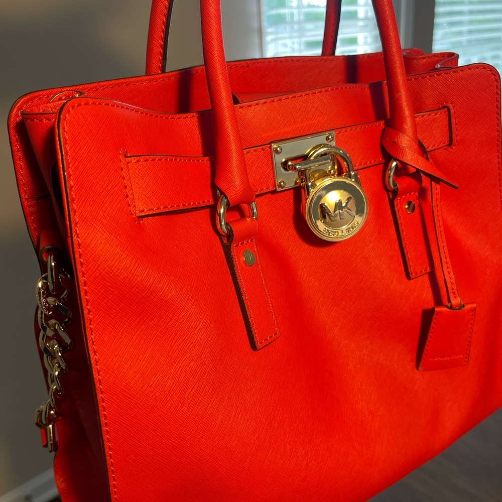 Michael Kors Vibrant Orange Satchel